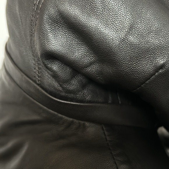 Dimitri Européen Collection Winter Lamb Leather Coat - Picture 6 of 11